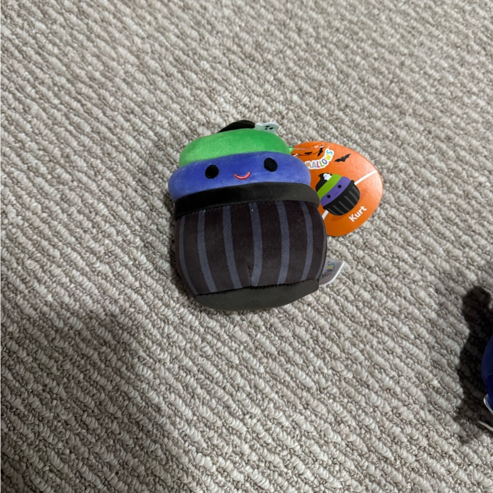 Squishmallows Black and Green Plush Toy